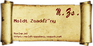 Moldt Zsadány névjegykártya